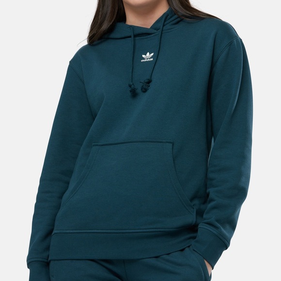 adidas Tops - NWT adidas Originals Women's Adicolor Essentials Fleece Hoodie Blue Size L